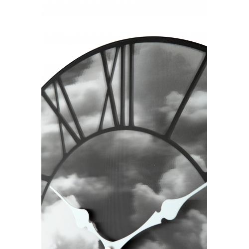 Horloge Nexttime 3037 nuages, ø39 cm, murale, noir