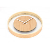 Horloge Nexttime 3046 boucle en bois, ø30 cm, murale, bois