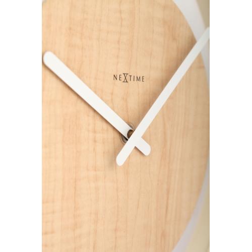 Horloge Nexttime 3046 boucle en bois, ø30 cm, murale, bois