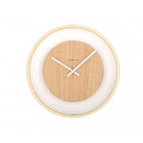 Horloge Nexttime 3046 boucle en bois, ø30 cm, murale, bois