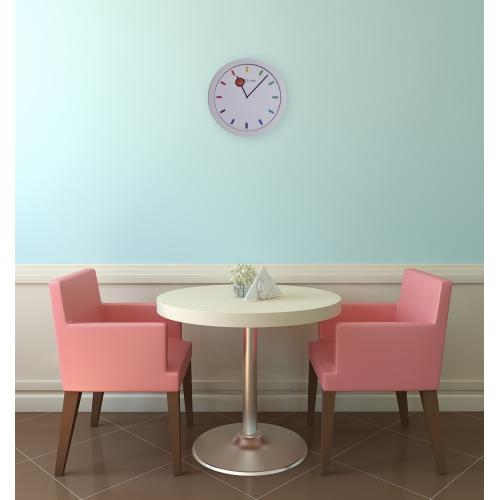 Horloge Nexttime 3048 changement de couleur, ø28 cm, murale, blanc multicolore