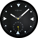 Horloge Nexttime 3049 grave noir, ø32 cm, murale, noir