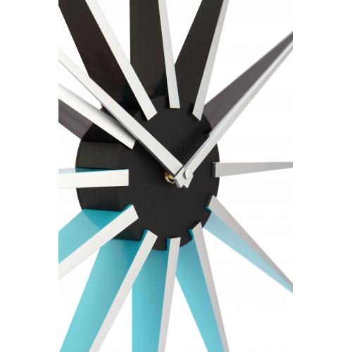Horloge Nexttime 3051bl nova, ø50 cm, murale, noir bleu