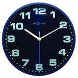 Horloge Nexttime 3053bl dash bleu, ø 35 cm, murale, bleu
