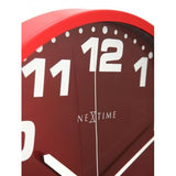 Horloge Nexttime 3053ro dash rouge, ø35 cm, murale, argent rouge