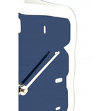 Horloge Nexttime 3072bl pouces vers le haut, 40,5x41,5 cm, murale, bleu argent