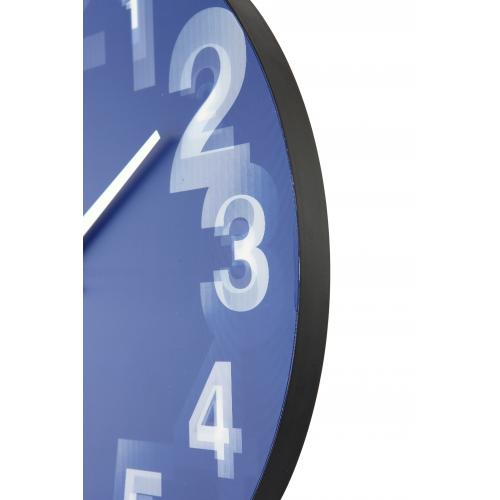 Horloge Nexttime 3077bl 3d, ø39,5 cm, murale, bleu blanc