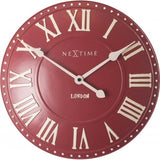 Horloge Nexttime 3083ro london roman, ø34,5 cm, murale, rouge blanc