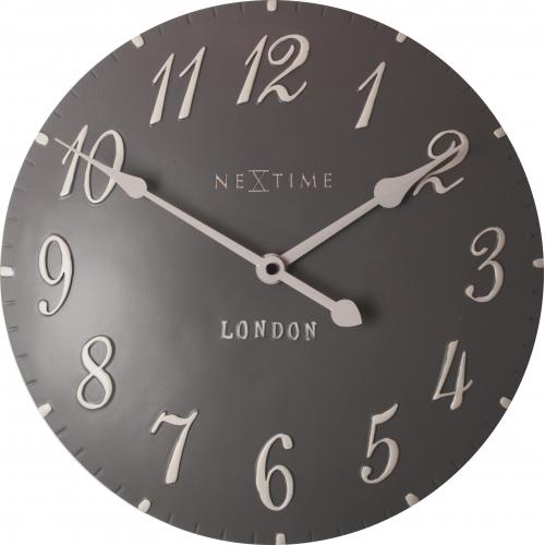 Horloge Nexttime 3084gs london arabe, ø34,5cm, murale, gris blanc