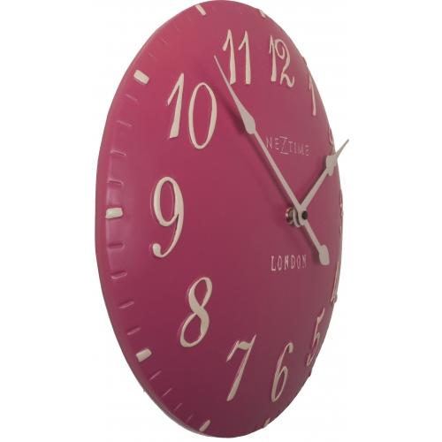 Horloge Nexttime 3084rz london arabe, ø34,5 cm, murale, rose blanc