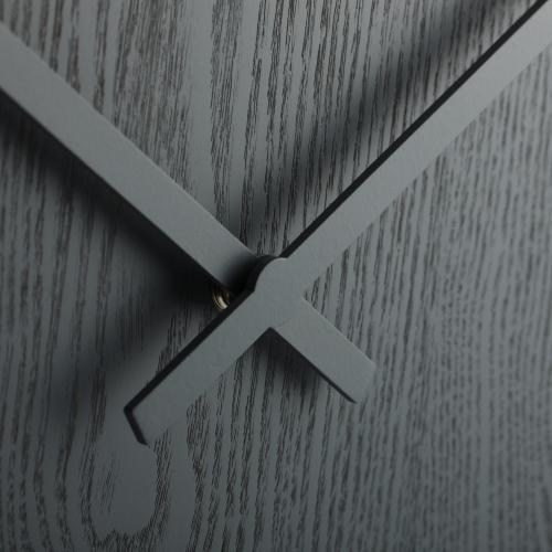 Horloge Nexttime 3095gs bois bois grand, ø52,8 cm, murale, gris
