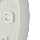 Horloge Nexttime 3096wi bois bois médium, ø35,5 cm, murale, blanc