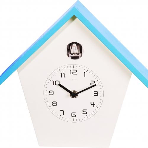 Horloge Nexttime 3108bl birdy, 24,5x25,5x9,8 cm, murale, bleu blanc