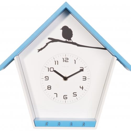 Horloge Nexttime 3109bl couckey, 30,5x33x11 cm, murale, bleu blanc