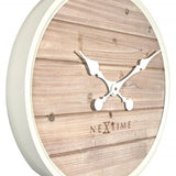 Nexttime clock 3134wi étagère, ø50 cm, mur, blanc