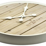 Nexttime clock 3134wi étagère, ø50 cm, mur, blanc
