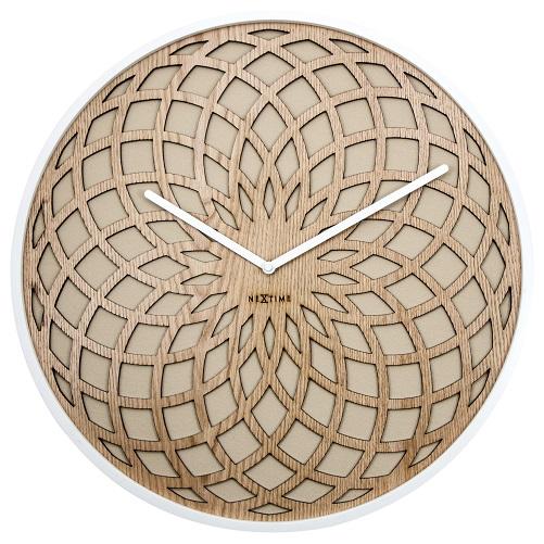 Horloge Nexttime 3149be soleil grand, ø50 cm, murale, beige