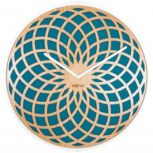 Horloge Nexttime 3150tq soleil petite, ø35 cm, murale, turquoise