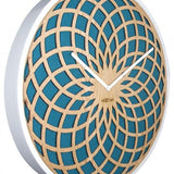 Horloge Nexttime 3150tq soleil petite, ø35 cm, murale, turquoise