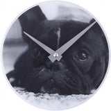 Horloge Nexttime 5173 petit chien, ø20 cm, murale, noir