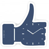 Horloge Nexttime 5185bl mini pouces vers le haut, 20,5x21, murale, bleu argent