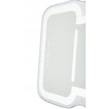 Horloge Nexttime 5185wi mini pouces vers le haut, 20,5x21 cm, murale, blanc argent