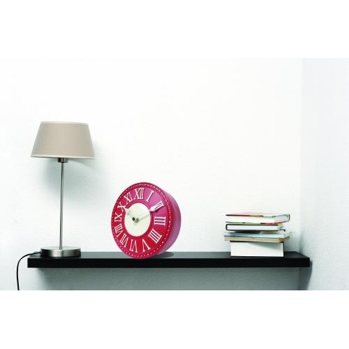 Horloge Nexttime 5187ro london table, ø16 cm, murale, rouge blanc