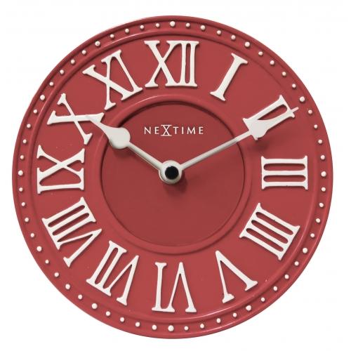 Horloge Nexttime 5187ro london table, ø16 cm, murale, rouge blanc