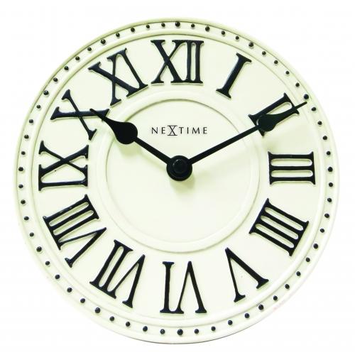 Horloge Nexttime 5187wi london table, ø16 cm, murale, blanc noir+b32