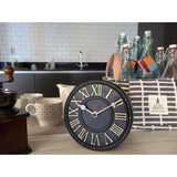 Horloge Nexttime 5187zw london table, ø16 cm, murale, noir blanc