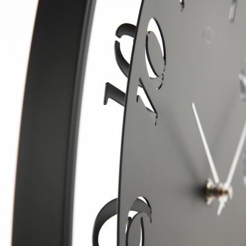 Horloge Nexttime 5188zw ting, 41x40 cm, noir