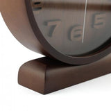 Horloge Nexttime 5192gs bois bois petite, 22x20 cm, murale, bois, gris