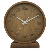 Horloge Nexttime 5192gs bois bois petite, 22x20 cm, murale, bois, gris