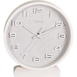 Nexttime horloge 5192wi bois bois petit 22x20 cm, mur, blanc