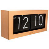 Horloge Nexttime 5198co big flip, 16,7x36 cm, flip-over, cuivre noir