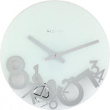 Horloge Nexttime 8115 baissée, ø43 cm, murale, argent