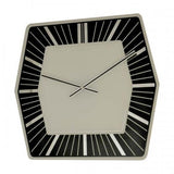 Horloge Nexttime 8128zw hexagone, 43x43 cm, murale, blanc
