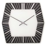 Horloge Nexttime 8128zw hexagone, 43x43 cm, murale, blanc