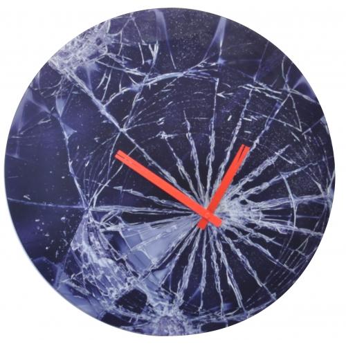Horloge Nexttime 8147 crash, ø43cm, murale, bleue