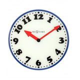 Horloge Nexttime 8151 garçon, ø43 cm, murale, blanc bleu noir rouge