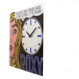 Horloge Nexttime 8153 date cinéma, 43x43.2 cm, murale, noire multicolore