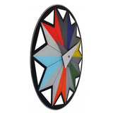 Horloge Nexttime 8163 cirque, ø43 cm, murale, noir multicolore