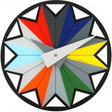 Horloge Nexttime 8163 cirque, ø43 cm, murale, noir multicolore
