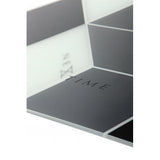 Horloge Nexttime 8171 cubique, 43,5x37 cm, murale, noir blanc gris