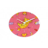 Horloge Nexttime 8810 chatouille mon ventre, ø30 cm, murale, rose multicolore
