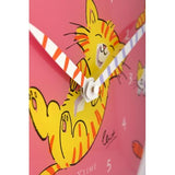 Horloge Nexttime 8810 chatouille mon ventre, ø30 cm, murale, rose multicolore