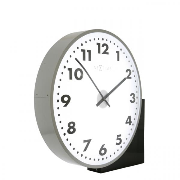 Horloge Nexttime 2509, ø90 cm, extérieur, arabe romain, double face