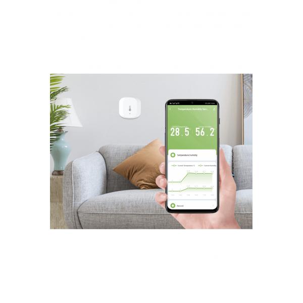 Woox r7048 capteur de température d'humidité intelligent, zigbee, blanc