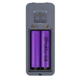 Woox r18650 est un lot de 2 accus lithium-ion rechargeables type 18650