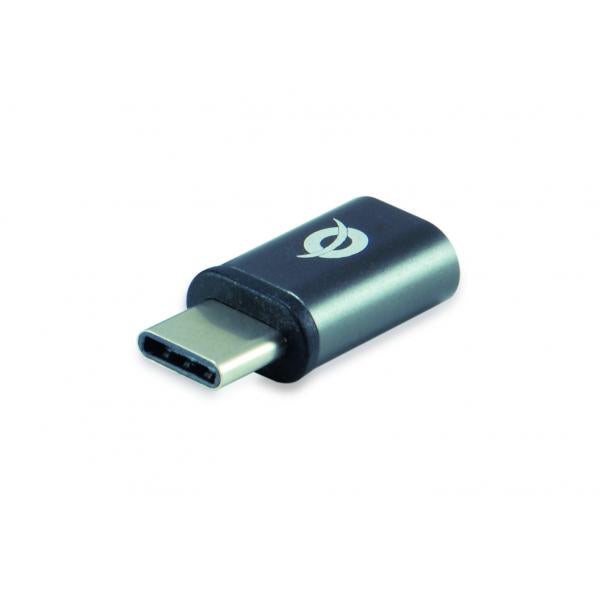 Conceptronic donn05g adaptateur usb-c vers micro usb otg paquet de 3, micro usb 2.0 type-c, mâle femelle, bl